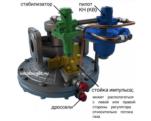 Регулятор давления газа РДБК1П-200 , РДБК1П-200/105 , РДБК1П-200/140