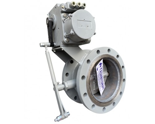 Заслонка дроссельная ЗД-50 с электроприводом МЭО (МЭОФ)